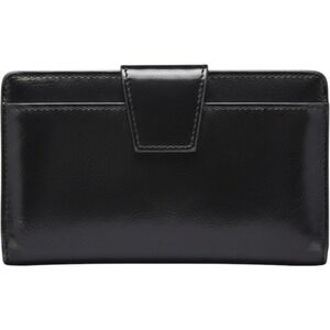 St Thomas‎ Cowhide Leather Wallet Black Credit card holder Vintage